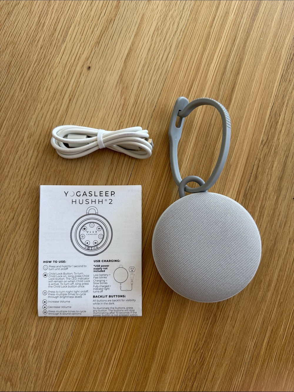 Yogasleep Hushh 2 Portable White Sound Machine